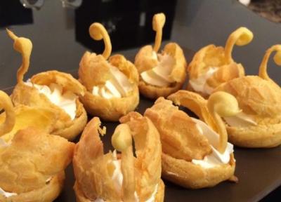طرز تهیه نان خامه ای (شیرینی خامه ای یا نارنجکی)