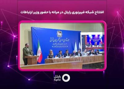 فیبر نوری رایتل در شهر میانه افتتاح شد فیبر نوری رایتل در شهر میانه افتتاح شد